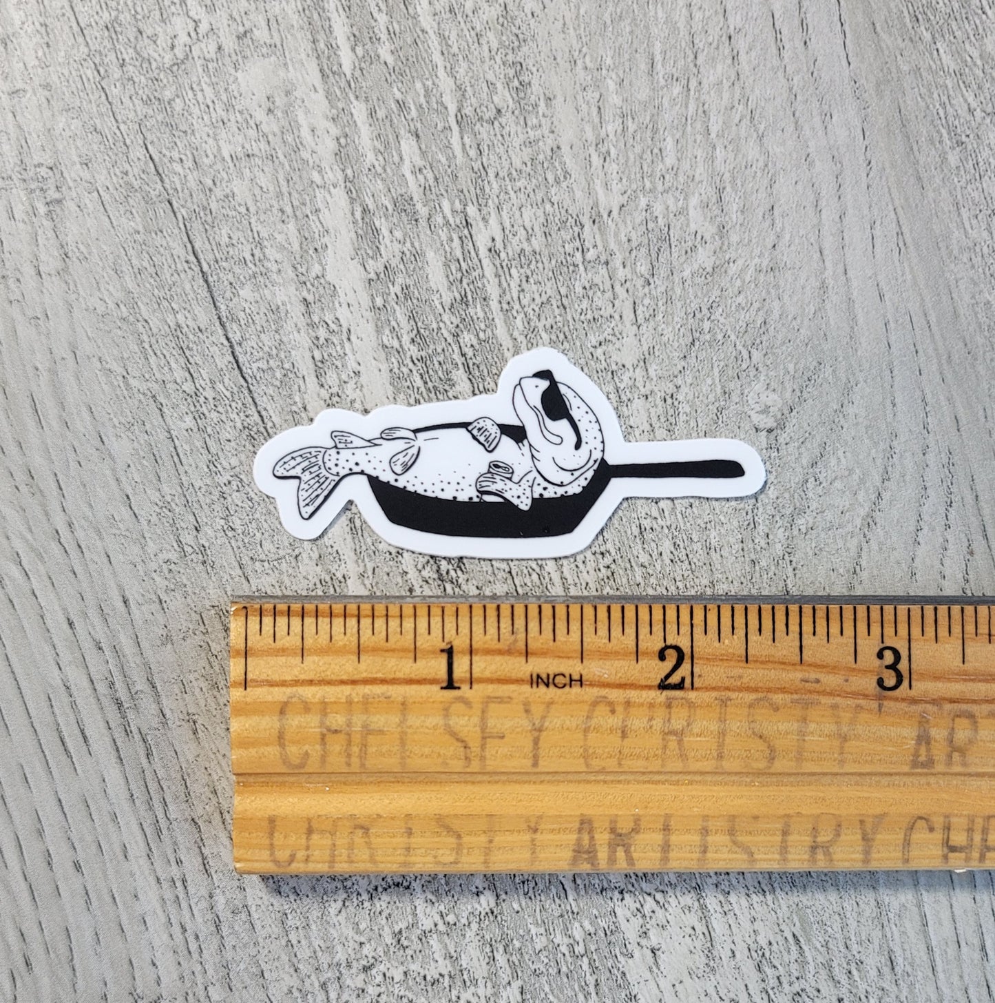 Frying Pan Trout Sticker