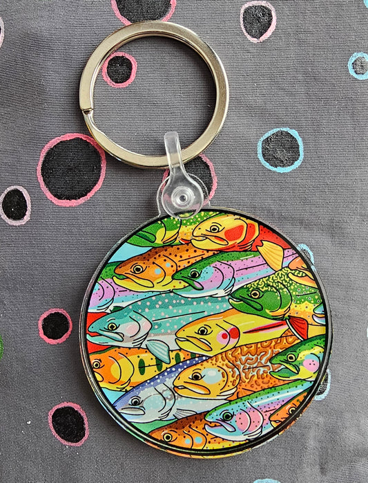 Trout Keychain